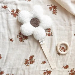 Attache fleur Sherpa | Ecru/beige