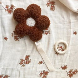 Attache fleur Sherpa | Marron/écru