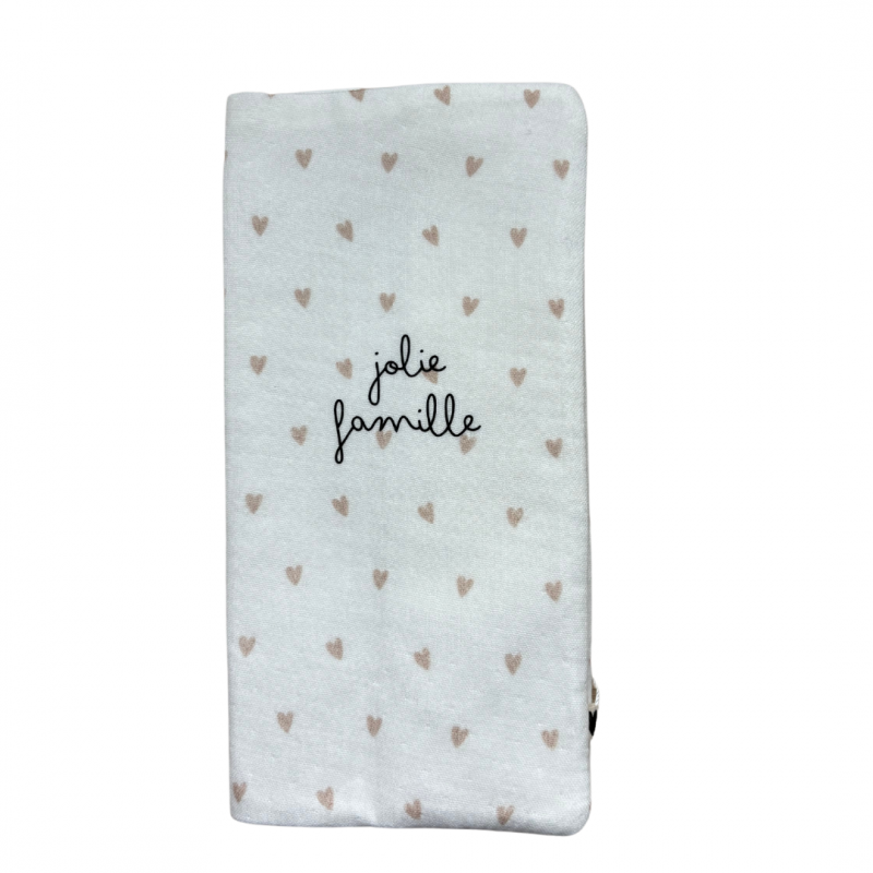 Protège livret de famille | Gaze cœurs
