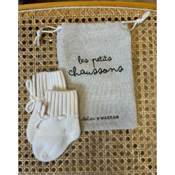 Chaussons en laine | Ecru