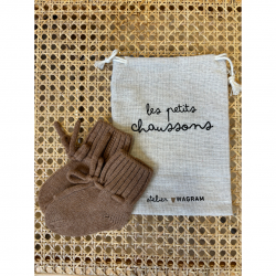 Chaussons en laine | Caramel