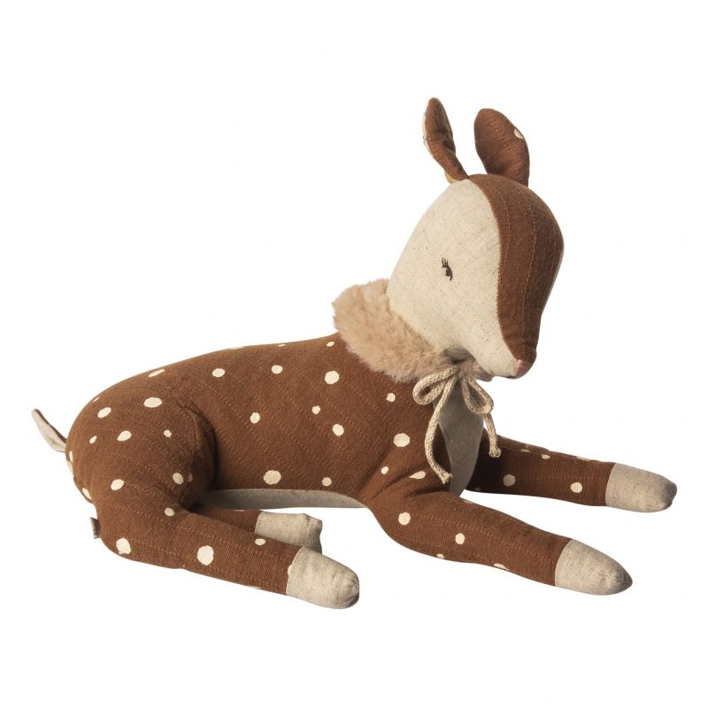 Doudou Stitch Personnalisé Doudou Bambi Personnalisable Disney 40 Cm  Marron Et Blanc Broderie Nom Doudou Personnalisé Garcon