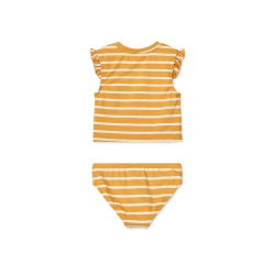 Maillot de bain 2 pièces Judie | Stripe Yellow mellow