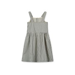 Robe à rayures Zia | Whale blue