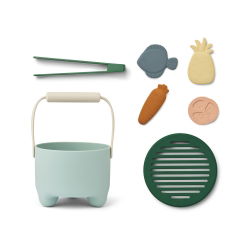 Set de jeu barbecue en silicone Wesley | Ice blue