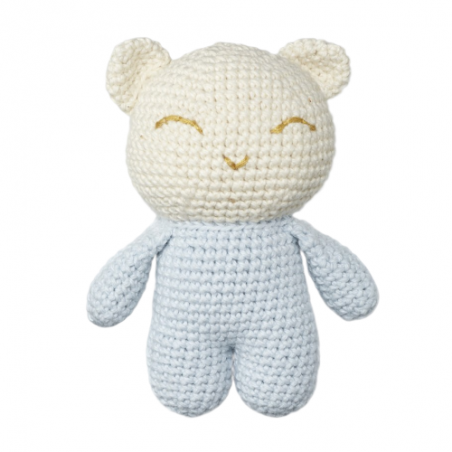 Doudou bola Bleu au crochet - Ilado