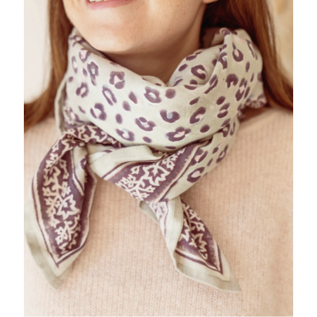 Foulard Grand format | Bengal Tilleul - Bindi Atelier Foulard Grand format | Bengal Tilleul - Bindi Atelier