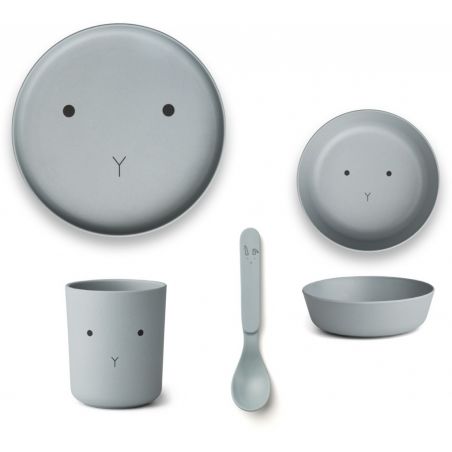 Box repas Lapin Bleu mer en bambou Box repas Lapin Bleu mer en bambou