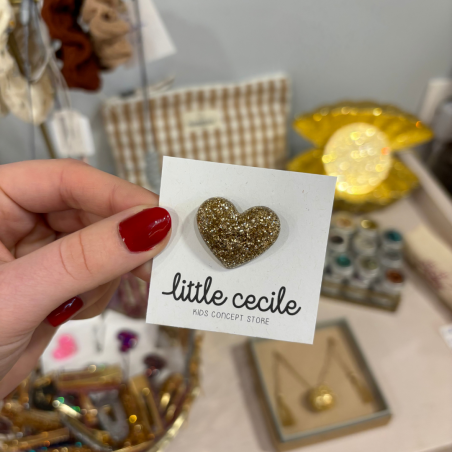 Pin's coeur glitter | Rouge amour - Little cecile Pin's coeur glitter | Rouge amour - Little cecile