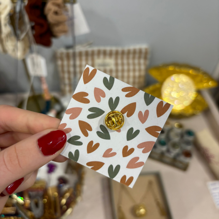 Pin's coeur glitter | Rouge amour - Little cecile Pin's coeur glitter | Rouge amour - Little cecile