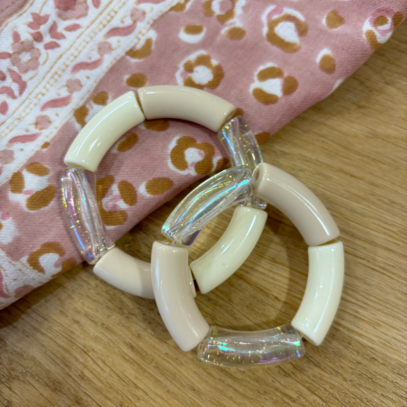 Bracelet de perles acryliques | Le minimaliste - Little cecile