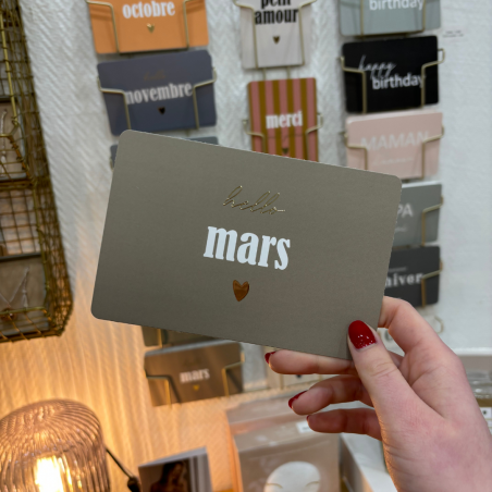 Carte Hello | Mars - Little cecile Carte Hello | Mars - Little cecile
