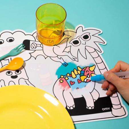 2 sets de table magiques | Dinos - OMY 2 sets de table magiques | Dinos - OMY