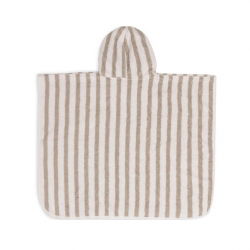 Poncho de bain | Rayé olive