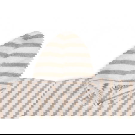 Poncho de bain | Rayé olive - Jollein