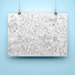 Poster à colorier | I love winter