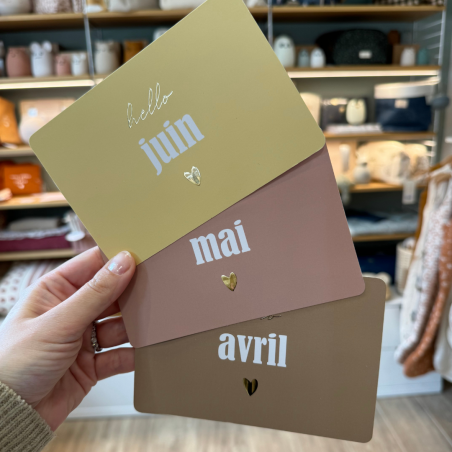 Carte Hello | Avril - Little cecile Carte Hello | Avril - Little cecile