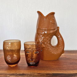 Vase céramique Poisson GM | Marron