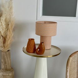 Vase ceramic Poisson PM | Marron