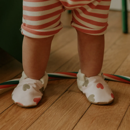 Chaussons | Coeur multico - Rien que des bêtises