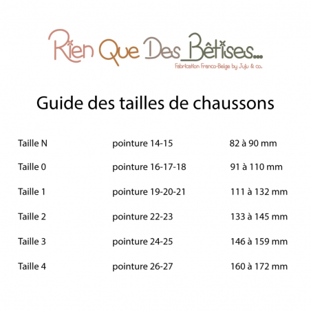 Chaussons | Coeur multico - Rien que des bêtises