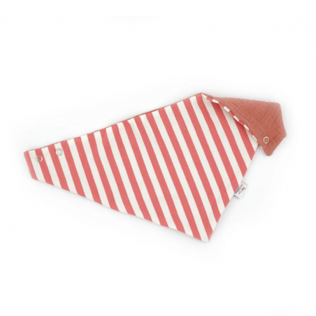 Bandana en coton | Rayée corail Bandana en coton | Rayée corail