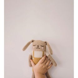Doudou lapin | Salopette Ocre