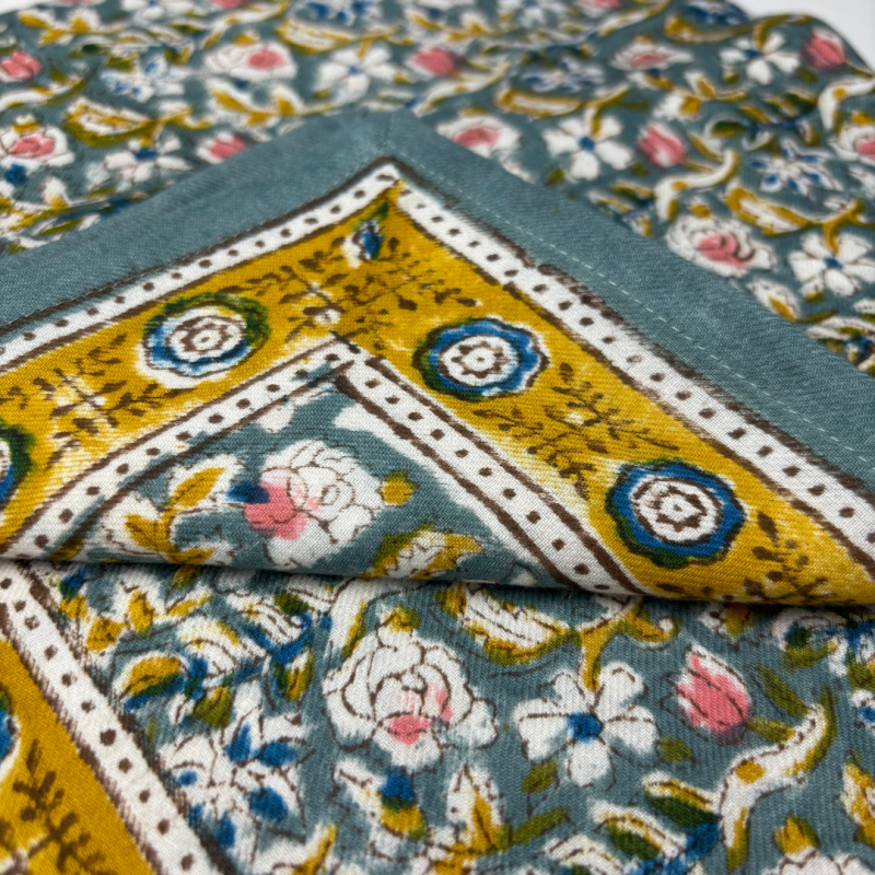 Foulard Indien | Absynthe Vert de gris