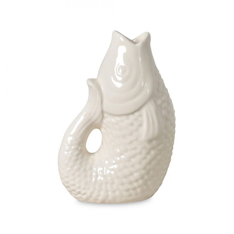 Vase céramique Poisson PM | Blanc