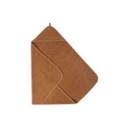 Cape de bain éponge 75x75cm | Caramel
