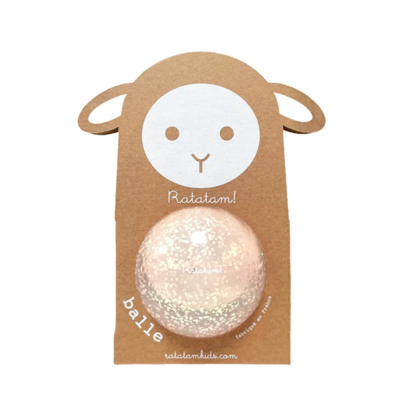 Ballon bulle 10 cm | Mouton rose - Ratatam