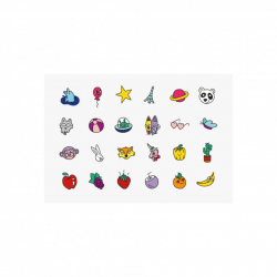 Coffre 2 vernis à ongles + 24 stickers | Pop