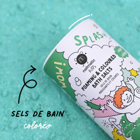 Sel de bain moussant | Vert lagon - Nailmatic