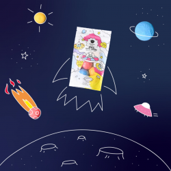 7 boules de bain de l'espace