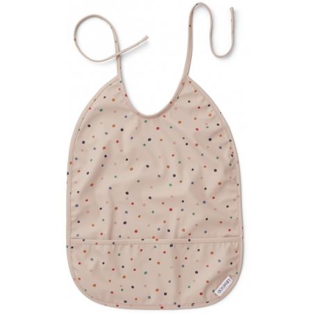 Bavoir imperméable Rose pois Bavoir imperméable Rose pois