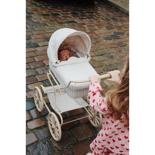 POUSSETTE/TROTTEUR/CHARIOT/JOUET BOIS ANCIEN VINTAGE/pour poupée