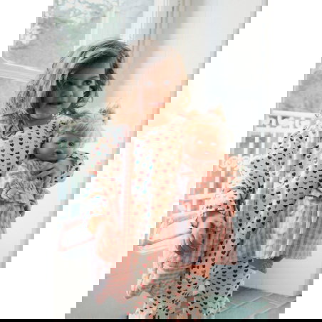 Sac pour poupée | Powder pink check - Konges Slojd