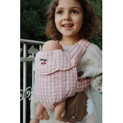 Porte bébé poupée | Powder pink check