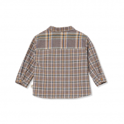 Chemise à carreaux Albert | Grise