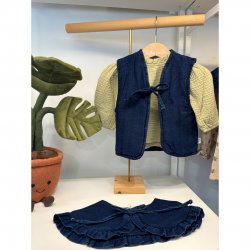 Gilet sans manche en denim Megan