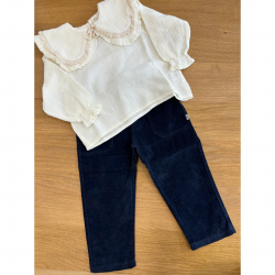 Pantalon Velours Rick | Navy