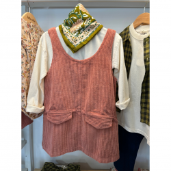 Robe velours Emilia | Rose