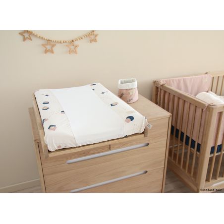 Housse De Matelas A Langer Oiseaux Nobodinoz Little Cecile