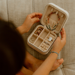 Boite à bijoux Maman d'amour | Crème
