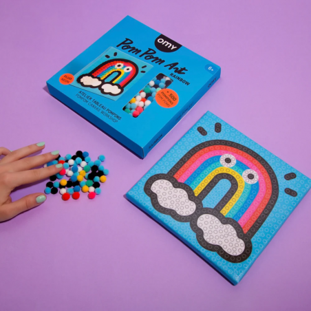 Pompom art | Rainbow - OMY Pompom art | Rainbow - OMY