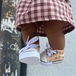 Baskets Komvers | Doré à séquins