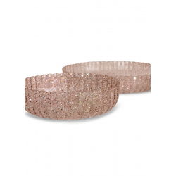 Set de repas paillettes | Rose