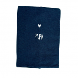 Étui Rigide Pour Livret De Famille - Couleur Indigo - 22x10,5x0,5 Cm - PVC Verni - Fabriqué En France (Loire-Atlantique)