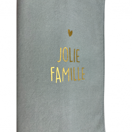 Protègle livret de famille personnalisé | Vert de gris