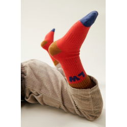 Pack de 2 paires de chaussettes | Rouge et crème